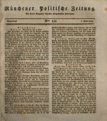 Münchener politische Zeitung (Süddeutsche Presse) Samstag 5. Juni 1824