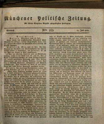 Münchener politische Zeitung (Süddeutsche Presse) Mittwoch 14. Juli 1824