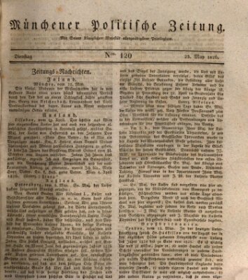 Münchener politische Zeitung (Süddeutsche Presse) Dienstag 23. Mai 1826