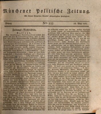 Münchener politische Zeitung (Süddeutsche Presse) Freitag 26. Mai 1826