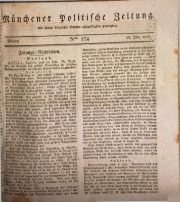 Münchener politische Zeitung (Süddeutsche Presse) Mittwoch 26. Juli 1826