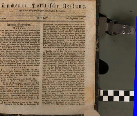 Münchener politische Zeitung (Süddeutsche Presse) Freitag 29. Dezember 1826