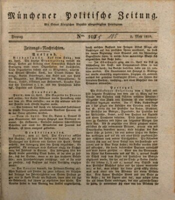 Münchener politische Zeitung (Süddeutsche Presse) Freitag 2. Mai 1828