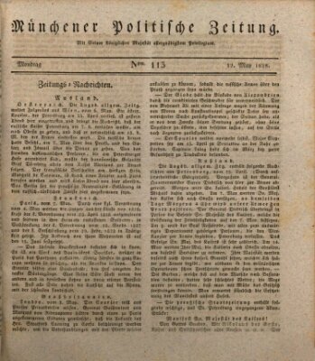 Münchener politische Zeitung (Süddeutsche Presse) Montag 12. Mai 1828