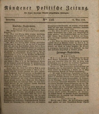 Münchener politische Zeitung (Süddeutsche Presse) Donnerstag 15. Mai 1828