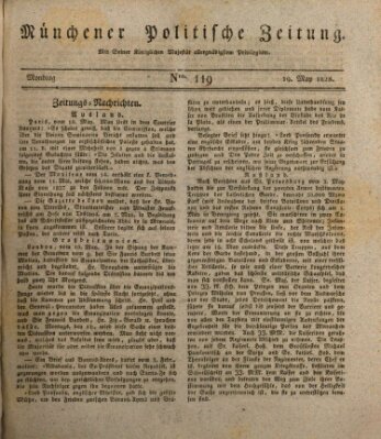 Münchener politische Zeitung (Süddeutsche Presse) Montag 19. Mai 1828