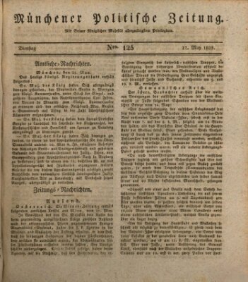 Münchener politische Zeitung (Süddeutsche Presse) Tuesday 27. May 1828