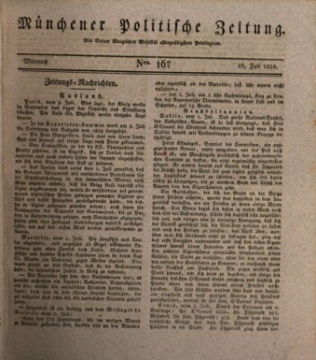 Münchener politische Zeitung (Süddeutsche Presse) Mittwoch 16. Juli 1828