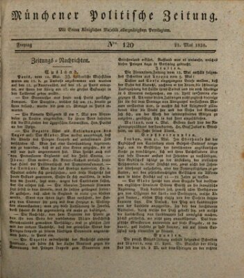 Münchener politische Zeitung (Süddeutsche Presse) Freitag 21. Mai 1830