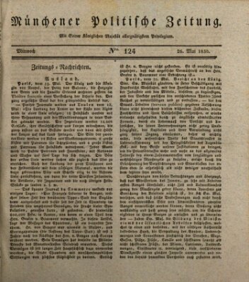 Münchener politische Zeitung (Süddeutsche Presse) Mittwoch 26. Mai 1830