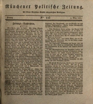 Münchener politische Zeitung (Süddeutsche Presse) Freitag 6. Mai 1831