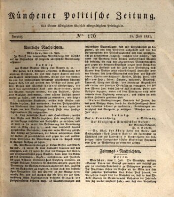 Münchener politische Zeitung (Süddeutsche Presse) Freitag 15. Juli 1831