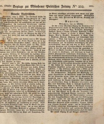 Münchener politische Zeitung (Süddeutsche Presse) Dienstag 11. Oktober 1831