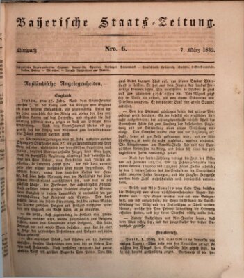 Münchener politische Zeitung (Süddeutsche Presse) Mittwoch 7. März 1832