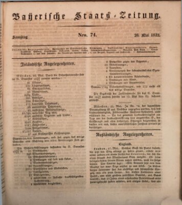 Münchener politische Zeitung (Süddeutsche Presse) Samstag 26. Mai 1832