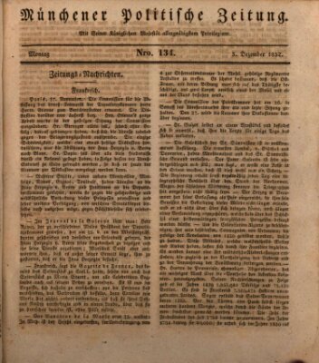 Münchener politische Zeitung (Süddeutsche Presse) Montag 3. Dezember 1832