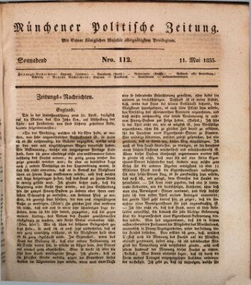 Münchener politische Zeitung (Süddeutsche Presse) Samstag 11. Mai 1833