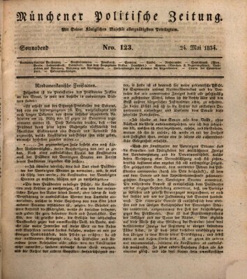 Münchener politische Zeitung (Süddeutsche Presse) Samstag 24. Mai 1834