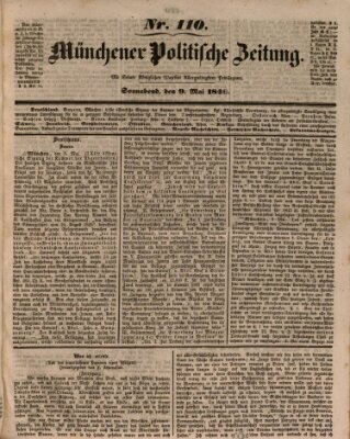 Münchener politische Zeitung (Süddeutsche Presse) Samstag 9. Mai 1846