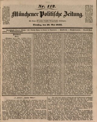 Münchener politische Zeitung (Süddeutsche Presse) Dienstag 12. Mai 1846