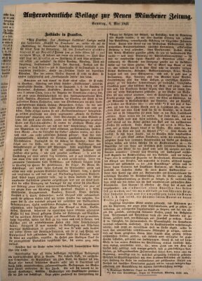 Neue Münchener Zeitung (Süddeutsche Presse) Sonntag 6. Mai 1849