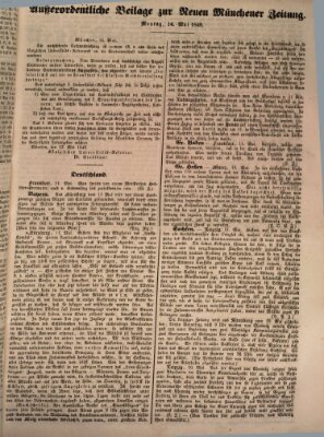 Neue Münchener Zeitung (Süddeutsche Presse) Montag 14. Mai 1849