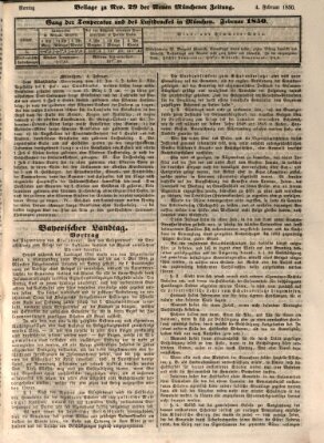 Neue Münchener Zeitung (Süddeutsche Presse) Montag 4. Februar 1850