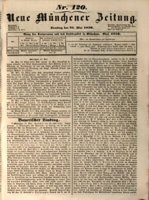 Neue Münchener Zeitung (Süddeutsche Presse) Dienstag 21. Mai 1850