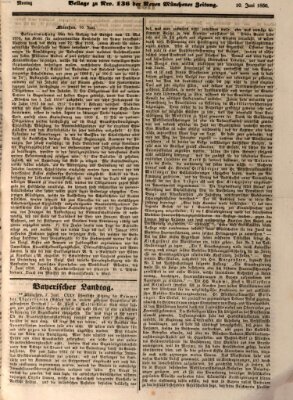 Neue Münchener Zeitung (Süddeutsche Presse) Montag 10. Juni 1850