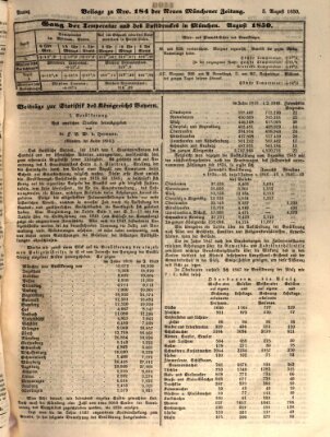 Neue Münchener Zeitung (Süddeutsche Presse) Montag 5. August 1850