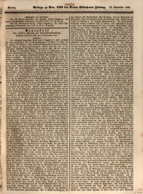 Neue Münchener Zeitung (Süddeutsche Presse) Montag 30. September 1850