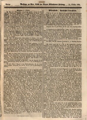 Neue Münchener Zeitung (Süddeutsche Presse) Montag 21. Oktober 1850