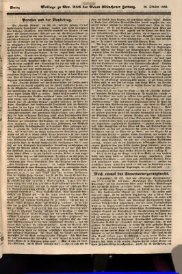 Neue Münchener Zeitung (Süddeutsche Presse) Montag 28. Oktober 1850