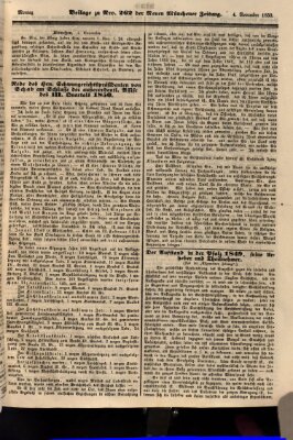 Neue Münchener Zeitung (Süddeutsche Presse) Montag 4. November 1850