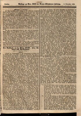 Neue Münchener Zeitung (Süddeutsche Presse) Dienstag 5. November 1850