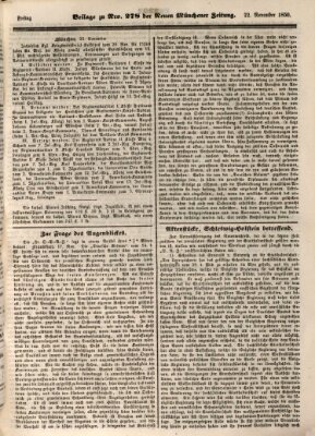 Neue Münchener Zeitung (Süddeutsche Presse) Freitag 22. November 1850