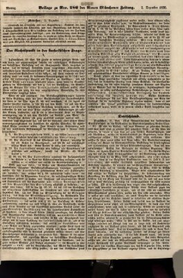 Neue Münchener Zeitung (Süddeutsche Presse) Montag 2. Dezember 1850