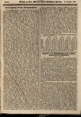 Neue Münchener Zeitung (Süddeutsche Presse) Montag 30. Dezember 1850