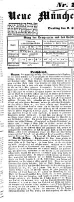 Neue Münchener Zeitung (Süddeutsche Presse) Dienstag 2. September 1851