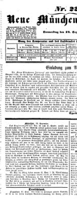 Neue Münchener Zeitung (Süddeutsche Presse) Donnerstag 18. September 1851