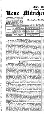 Neue Münchener Zeitung (Süddeutsche Presse) Sonntag 28. September 1851