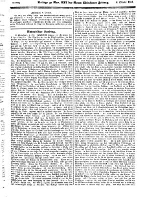 Neue Münchener Zeitung (Süddeutsche Presse) Montag 6. Oktober 1851