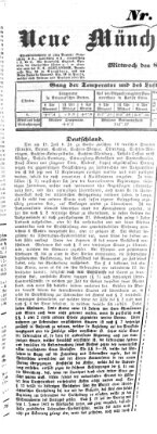 Neue Münchener Zeitung (Süddeutsche Presse) Mittwoch 8. Oktober 1851