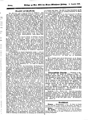 Neue Münchener Zeitung (Süddeutsche Presse) Montag 8. Dezember 1851