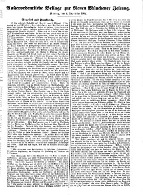 Neue Münchener Zeitung (Süddeutsche Presse) Montag 8. Dezember 1851