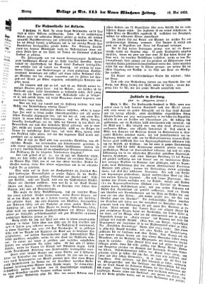 Neue Münchener Zeitung (Süddeutsche Presse) Montag 16. Mai 1853