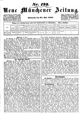 Neue Münchener Zeitung (Süddeutsche Presse) Mittwoch 25. Mai 1853