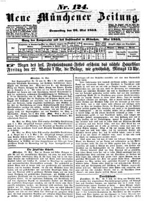 Neue Münchener Zeitung (Süddeutsche Presse) Donnerstag 26. Mai 1853