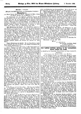 Neue Münchener Zeitung (Süddeutsche Presse) Montag 7. November 1853