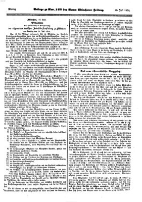 Neue Münchener Zeitung (Süddeutsche Presse) Montag 10. Juli 1854